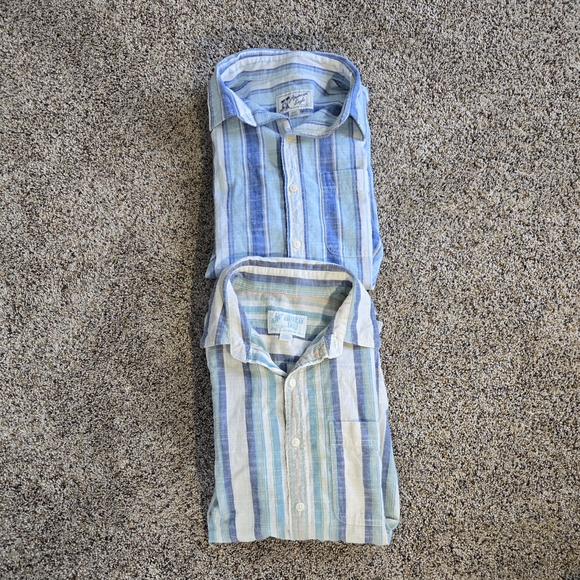 Striped Short Sleeve 2 Shirts AEO men's M - Picture 8 of 8